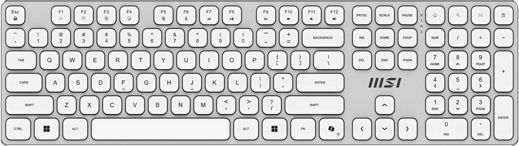 msi forge k210 w combo white