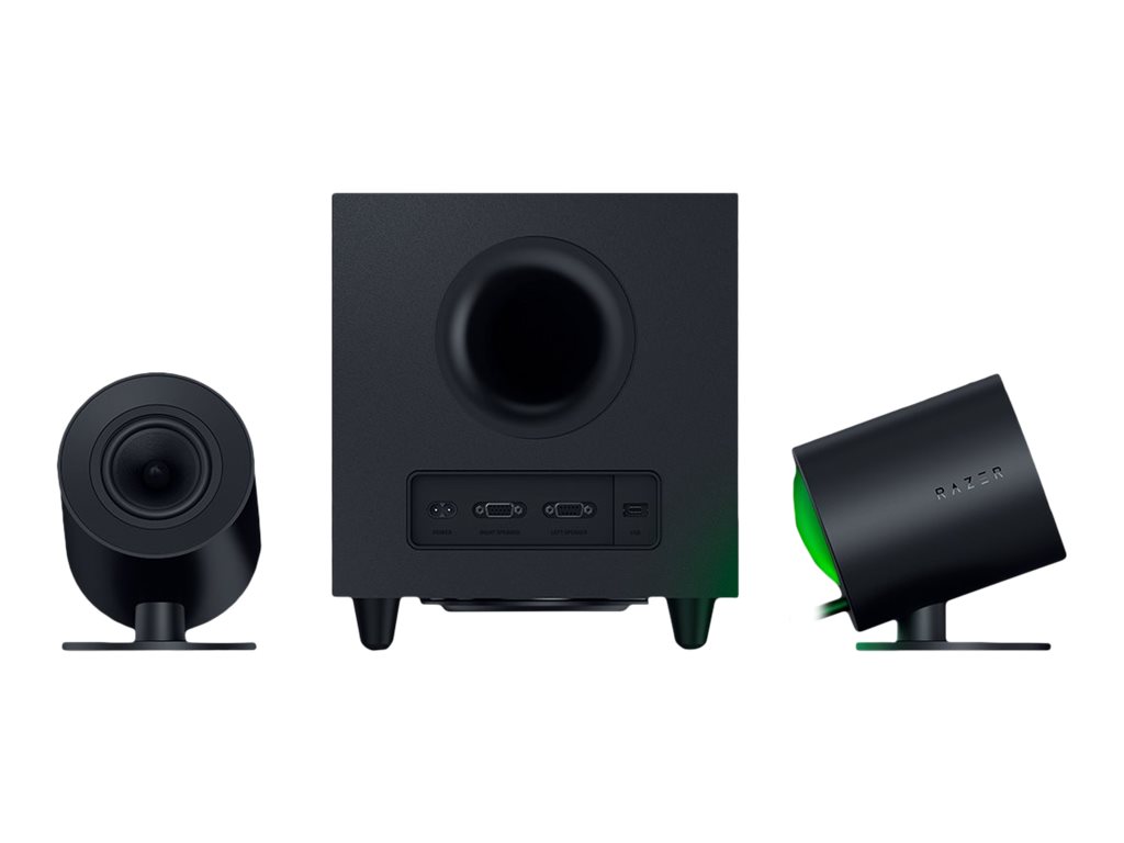 razer gaming speakers with wired subwoofer nommo v2 2 1