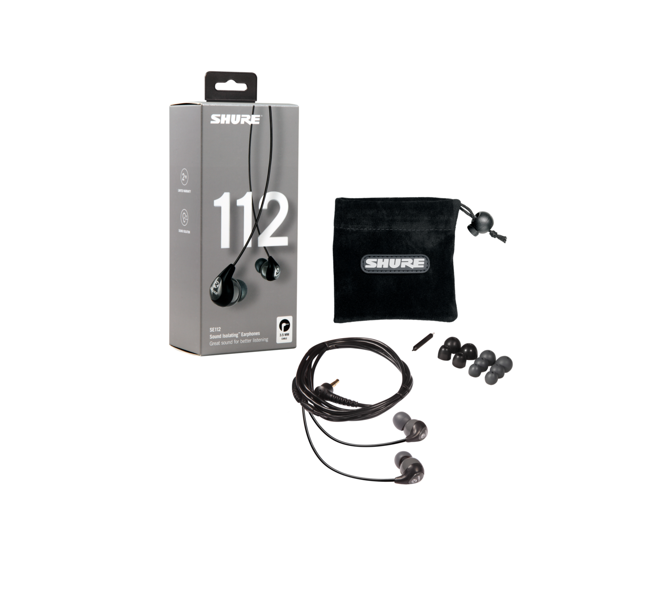 shure earphones se112 gr