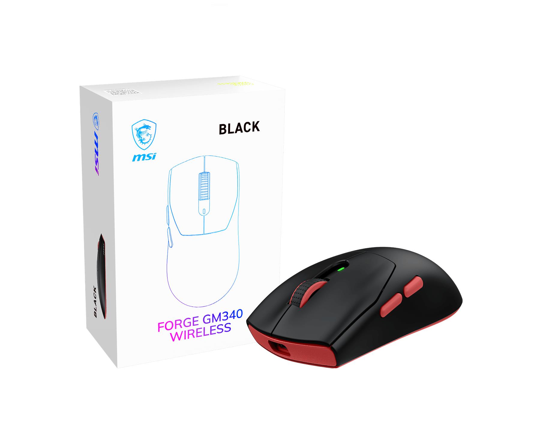 msi forge gm340 wireless black