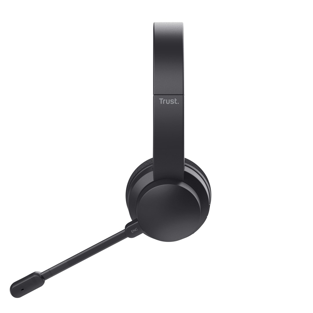 trust ayda wireless enc headset black