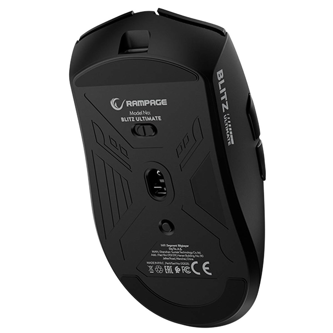 RAMPAGE BLITZ ULTIMATE WIRELESS OPTICAL MOUSE BLACK - Image 3